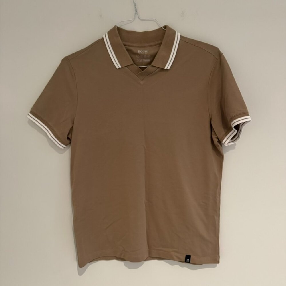 Boggi Milano Tan Polo Size Small Like New